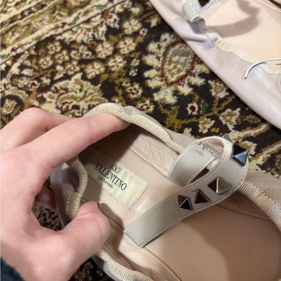 Valentino pale nude spiked ballet flats - Picture 7 of 7